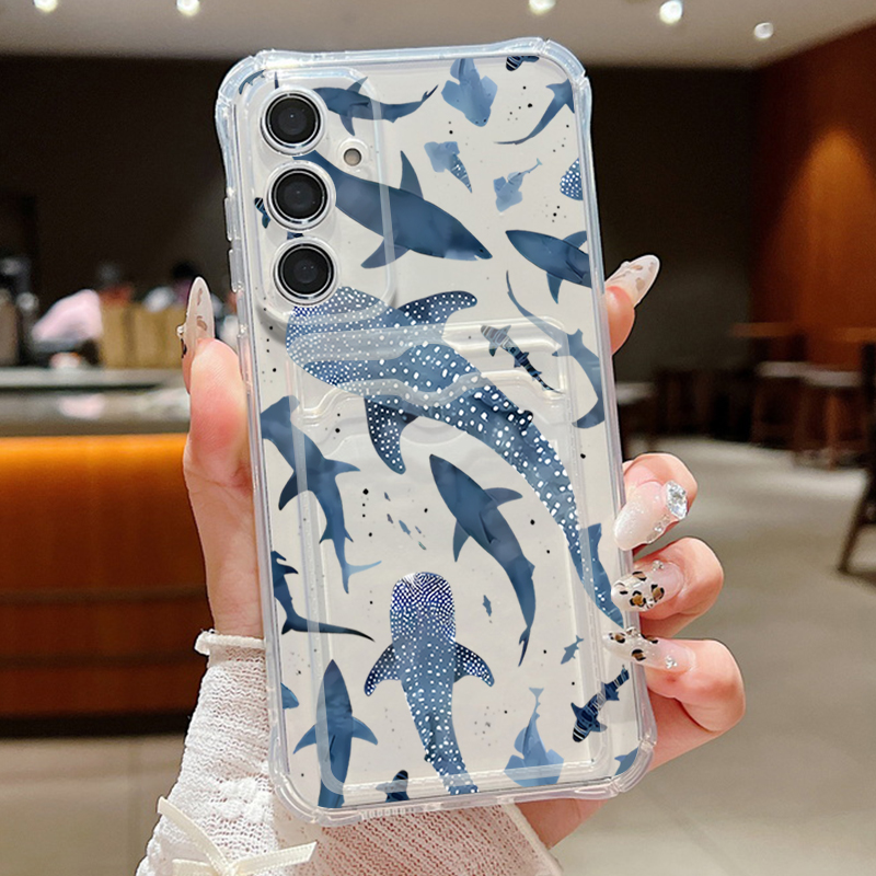 Samsung Galaxy A55 - Okyanus Köpekbalığı Balina telefon kılıfı Samsung